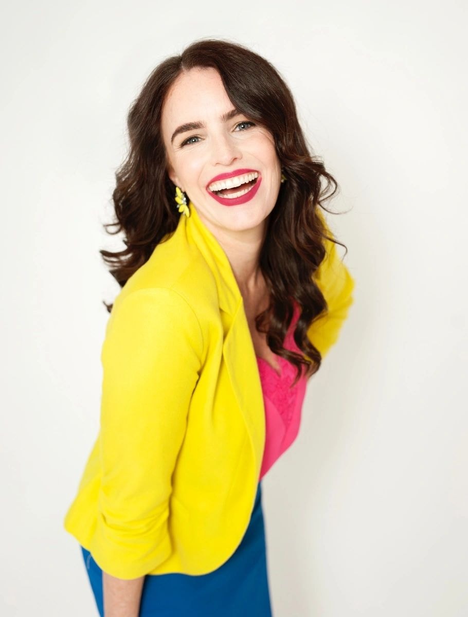 Founder in yellow blazer